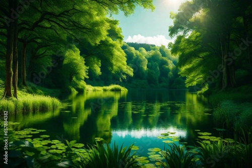 lake in the forest