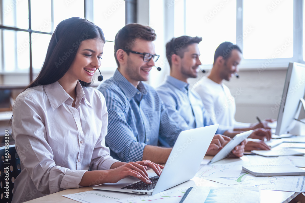 Business people working