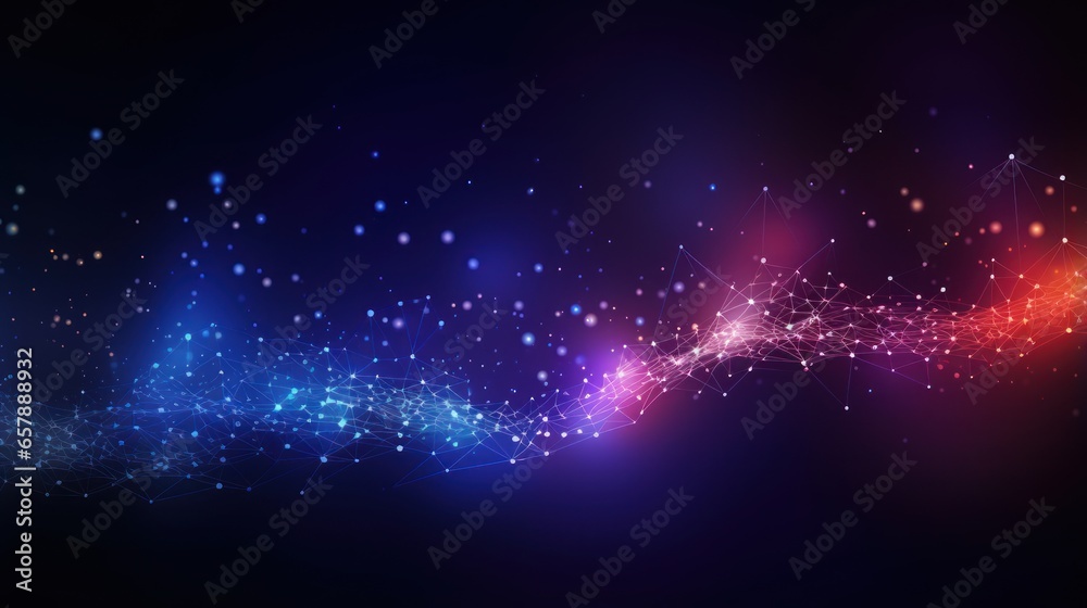 Obraz premium Modern Technology Particle Abstract Wallpaper