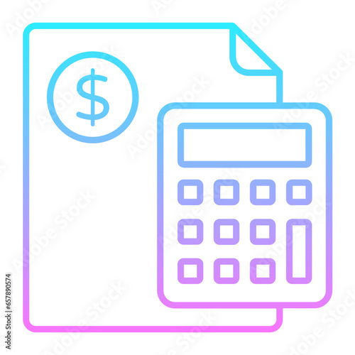 Interest Calculation Gradient Icon