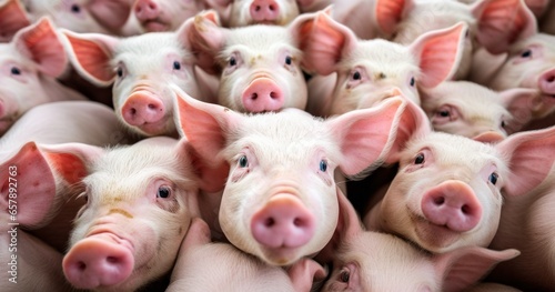 Several Pigs in a Stock Photo, Rendered in UHD Image Quality