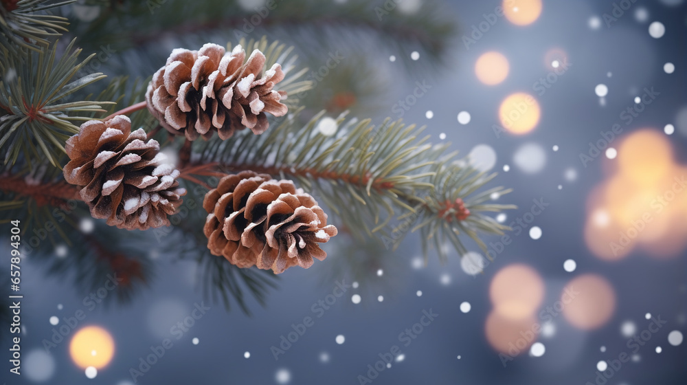 Christmas winter background. Generative Ai Christmas winter background. Generative Ai