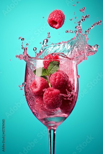 A raspberry cold beverage for hot summer days