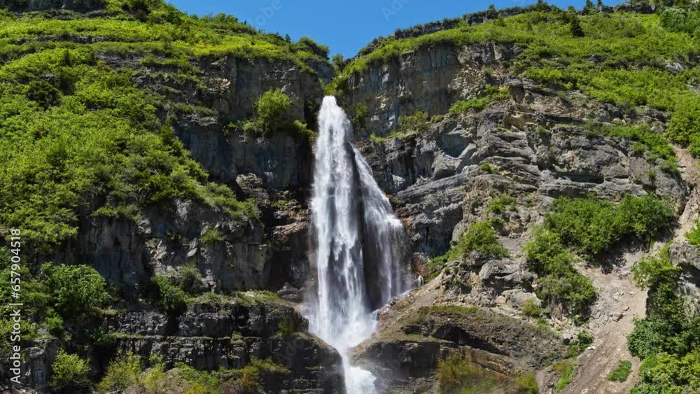 Beautiful Stewart Falls - Wide, Locked Off Shot Beautiful Stewart Falls - Wide, Locked Off Shot