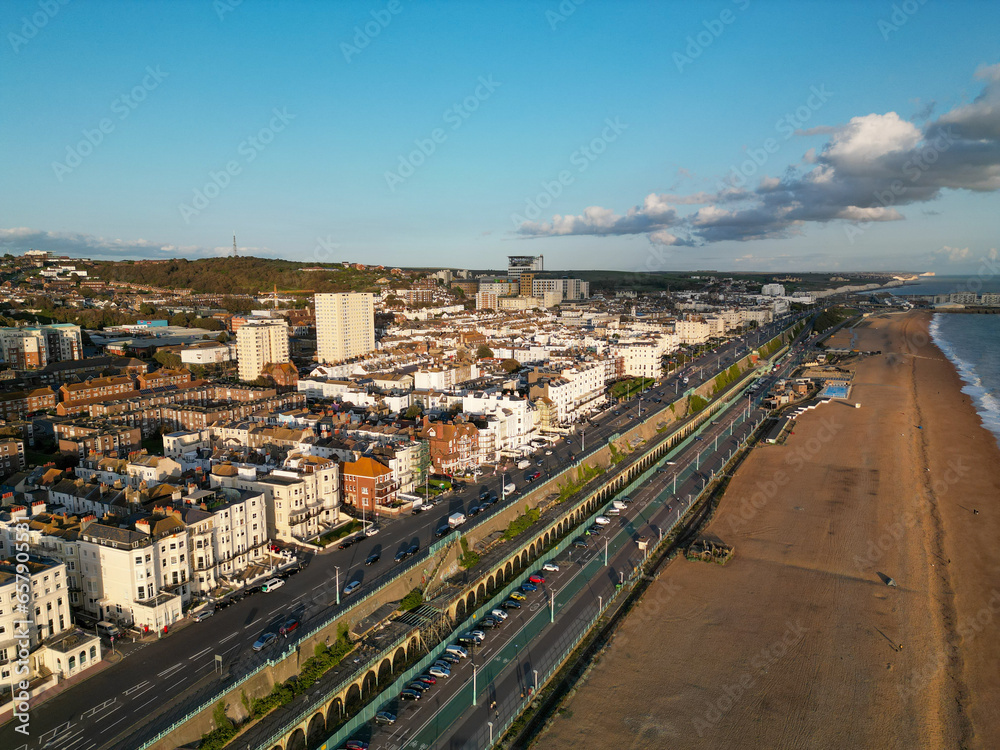 Brighton Daytime aerial view drone shot