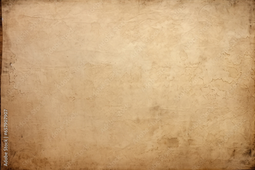 Vintage parchment paper with an antique, weathered texture - obrazy, fototapety, plakaty 