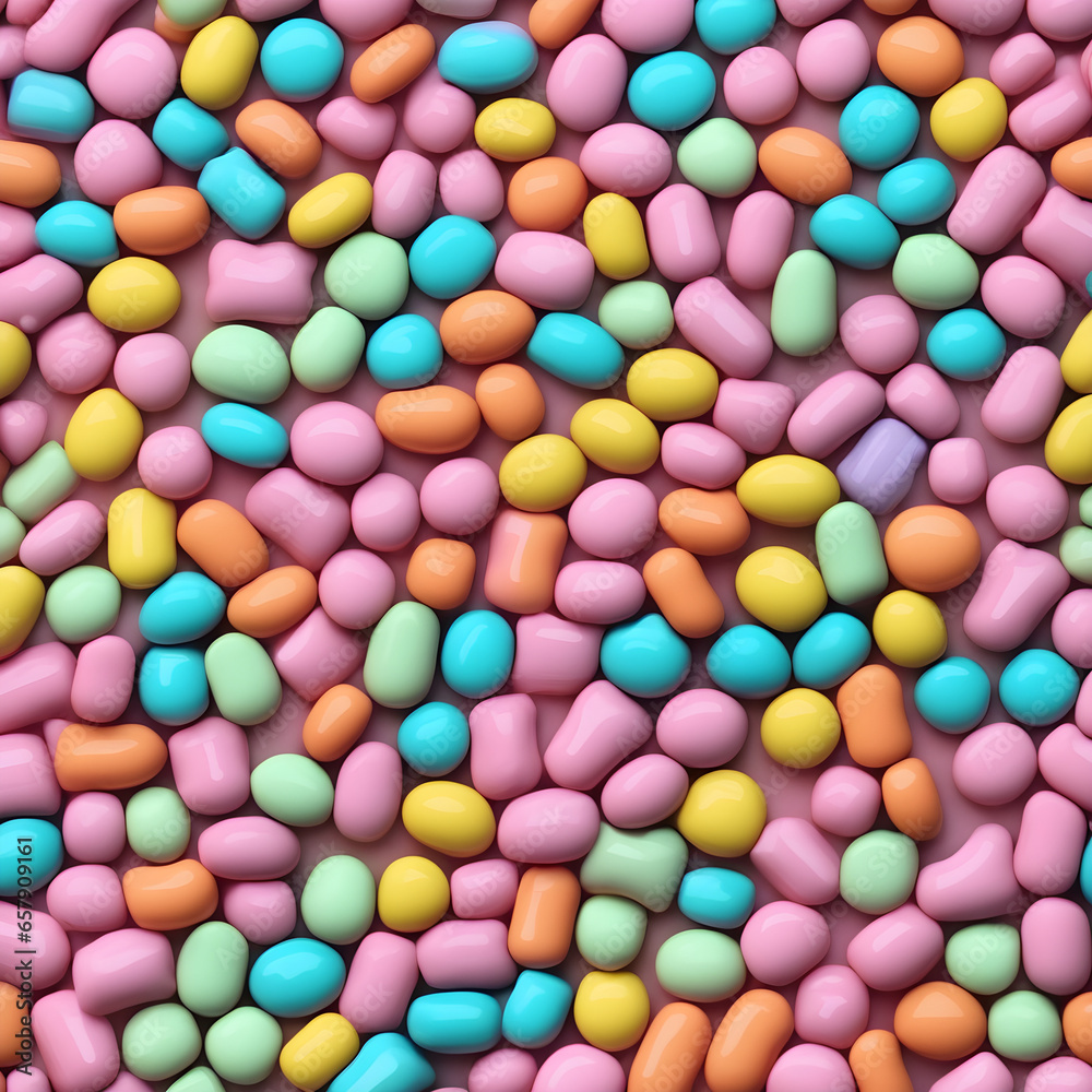 Sweet Delights: Candy Pastel Abstract Background. generative AI Sweet Delights: Candy Pastel Abstract Background. generative AI