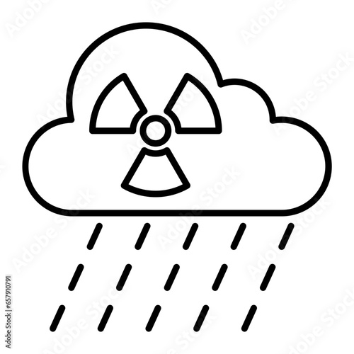 Pollution Nuclear Outline Icon photo