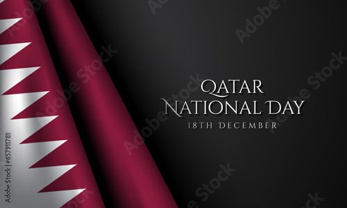 Qatar National Day Background Design.