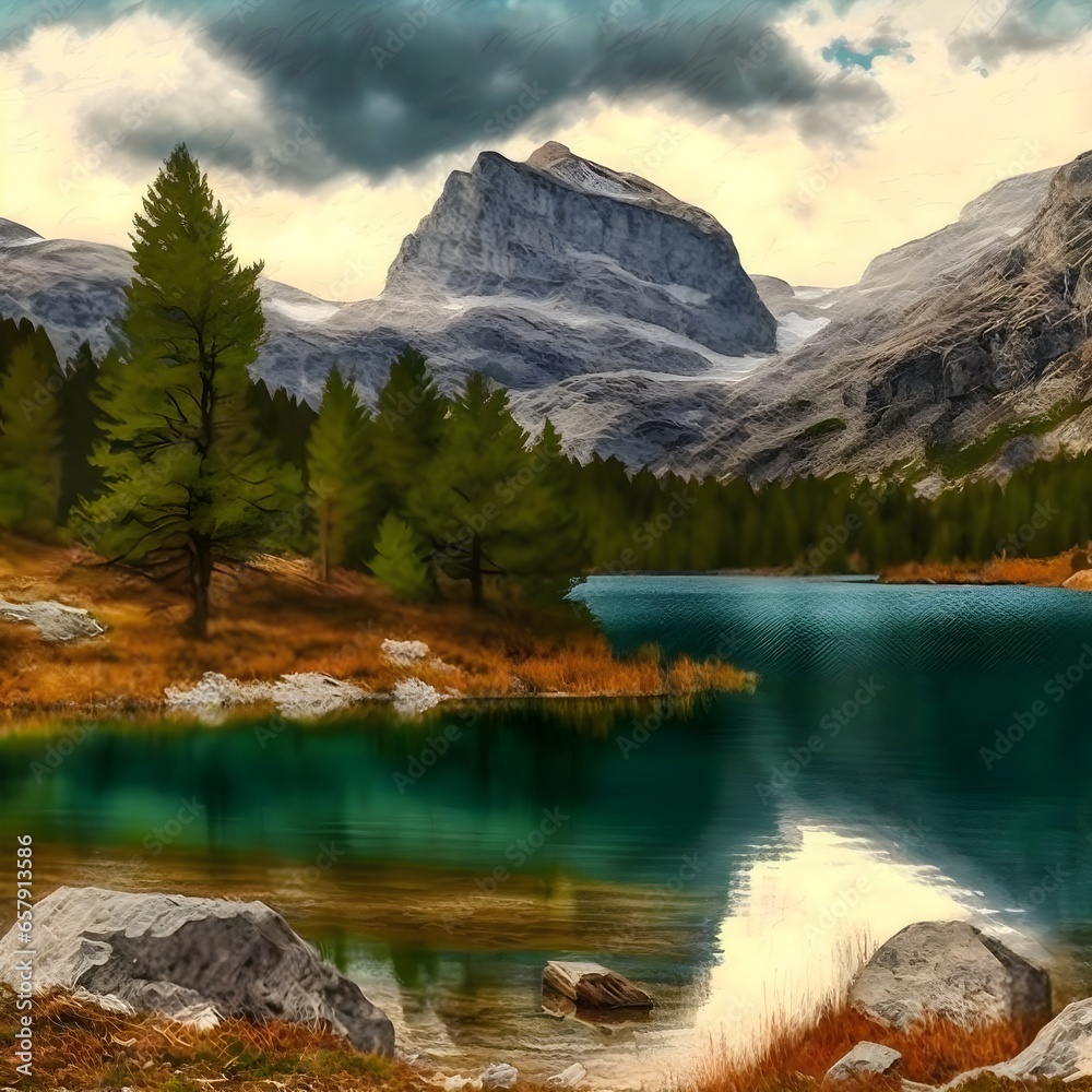 lake in the mountains Durmitor Montenegro by Paul Bailey 