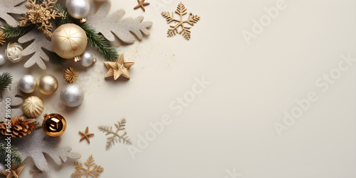 Christmas background with snowflakes