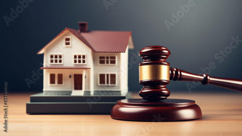 judge gavel on wooden table, blurred background with space for text. law and justice concept