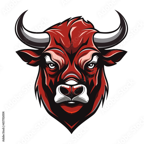 agressive bull | Generative AI