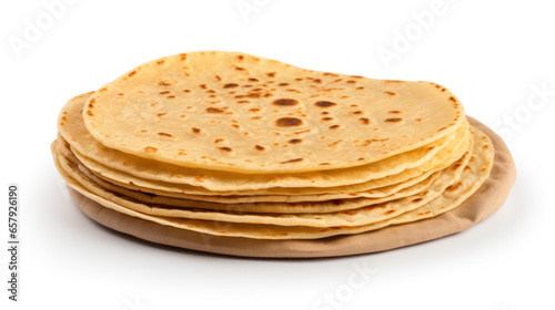 Tortilla lists on white background. 