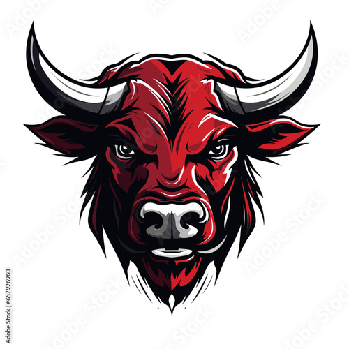 agressive bull | Generative AI