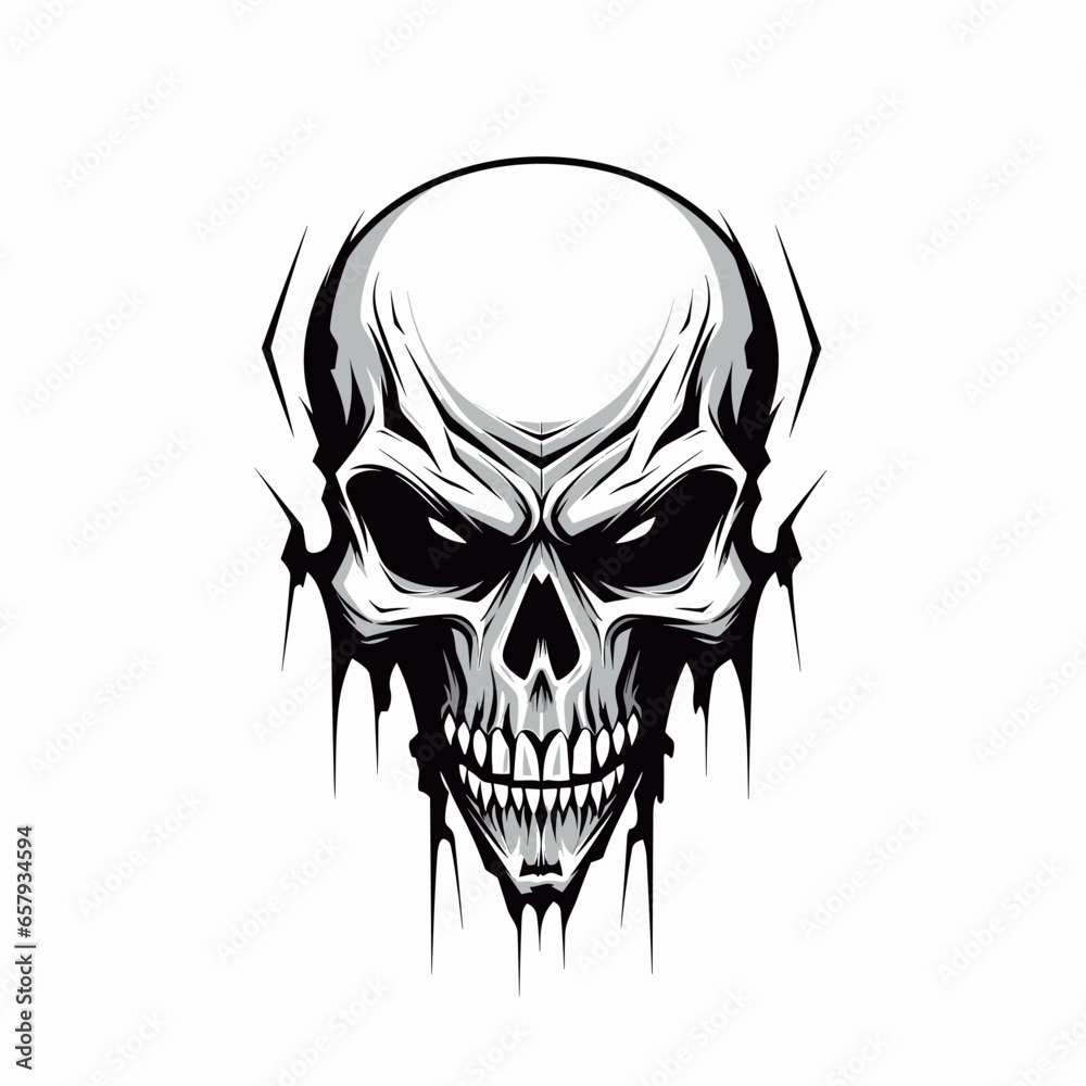 Obraz premium agressive skull | Generative AI