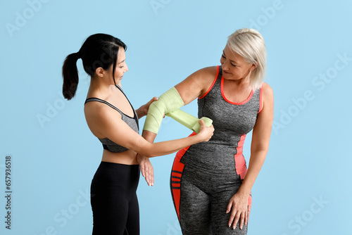 Mature woman with rehabilit...