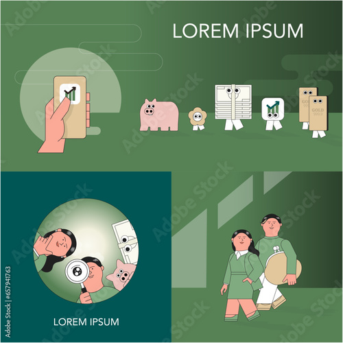 お金のイラストセット