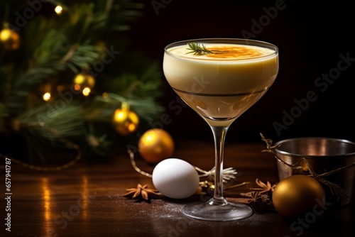 Golden Delights of Dutch Advocaat Eggnog Liqueur: A Luxurious and Festive Homemade Holiday Beverage photo