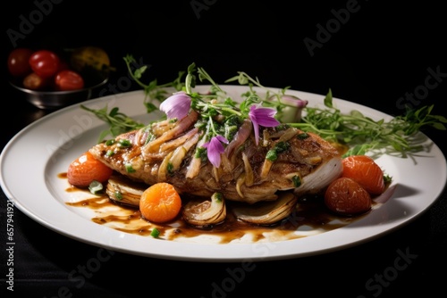 French Escalope de Veau: A Captivating Culinary Masterpiece of Exquisite French Delicacy, Tempting and Visually Stunning, a Gastronomic Experience of Fine Dining