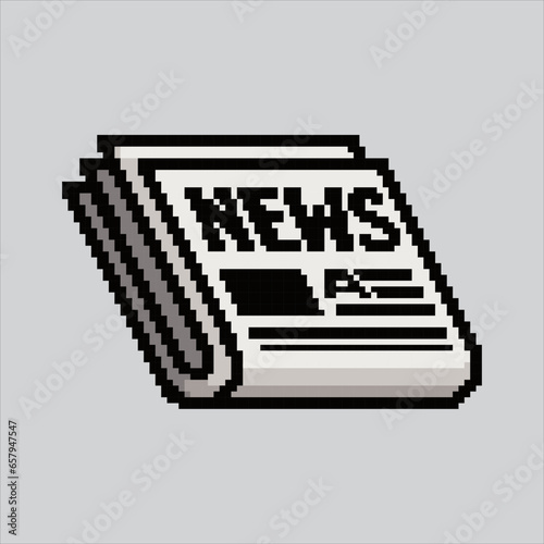 Pixel art illustration Newspaper. Pixelated Newspaper. News paper soffice
icon pixelated for the pixel art game and icon for website and video game.
old school retro.