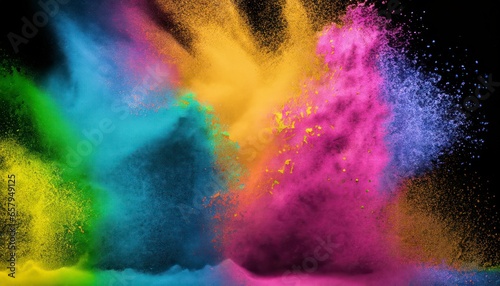rainbow color explosion