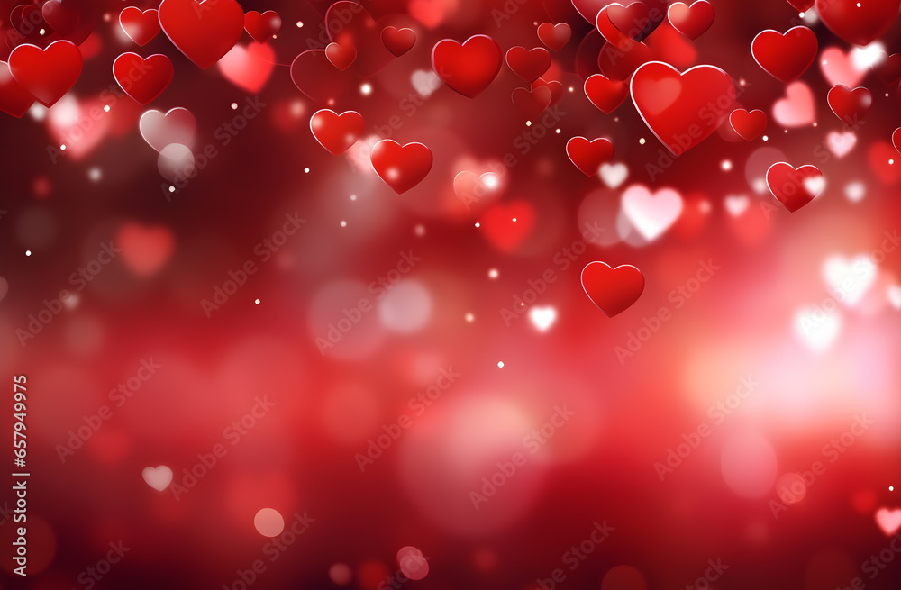Obraz premium valentines background with hearts