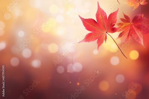 A vibrant red leaf on a branch  showcasing the beauty of nature s colors