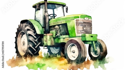 tractor isolated on white background