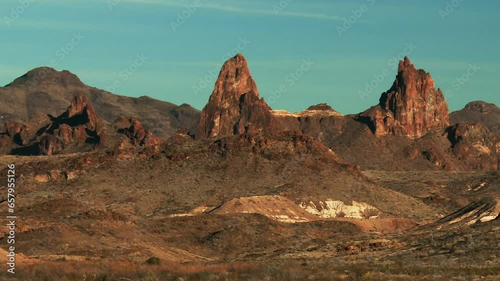 Natural Rock Mountains At Forest Deserts Of Big Bend National Park In Texas, United States. Wide Shot Natural Rock Mountains At Forest Deserts Of Big Bend National Park In Texas, United States. Wide Shot