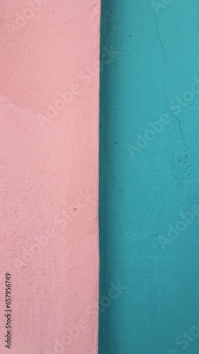 Bright colored textured painted wall in Oaxaca  Mexico