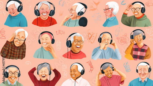 illustration of activity daily living for dementia and elderly 