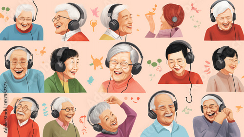 illustration of activity daily living for dementia and elderly 