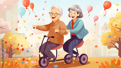 illustration of activity daily living for dementia and elderly 