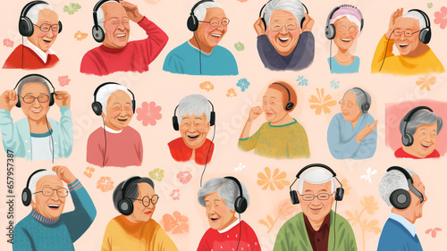 illustration of activity daily living for dementia and elderly 