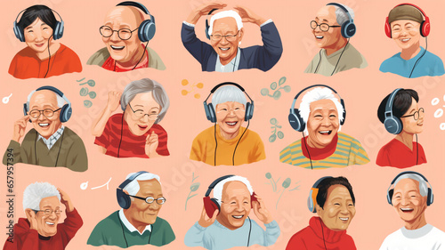 illustration of activity daily living for dementia and elderly 