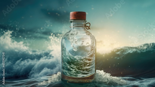 bottle of water photo