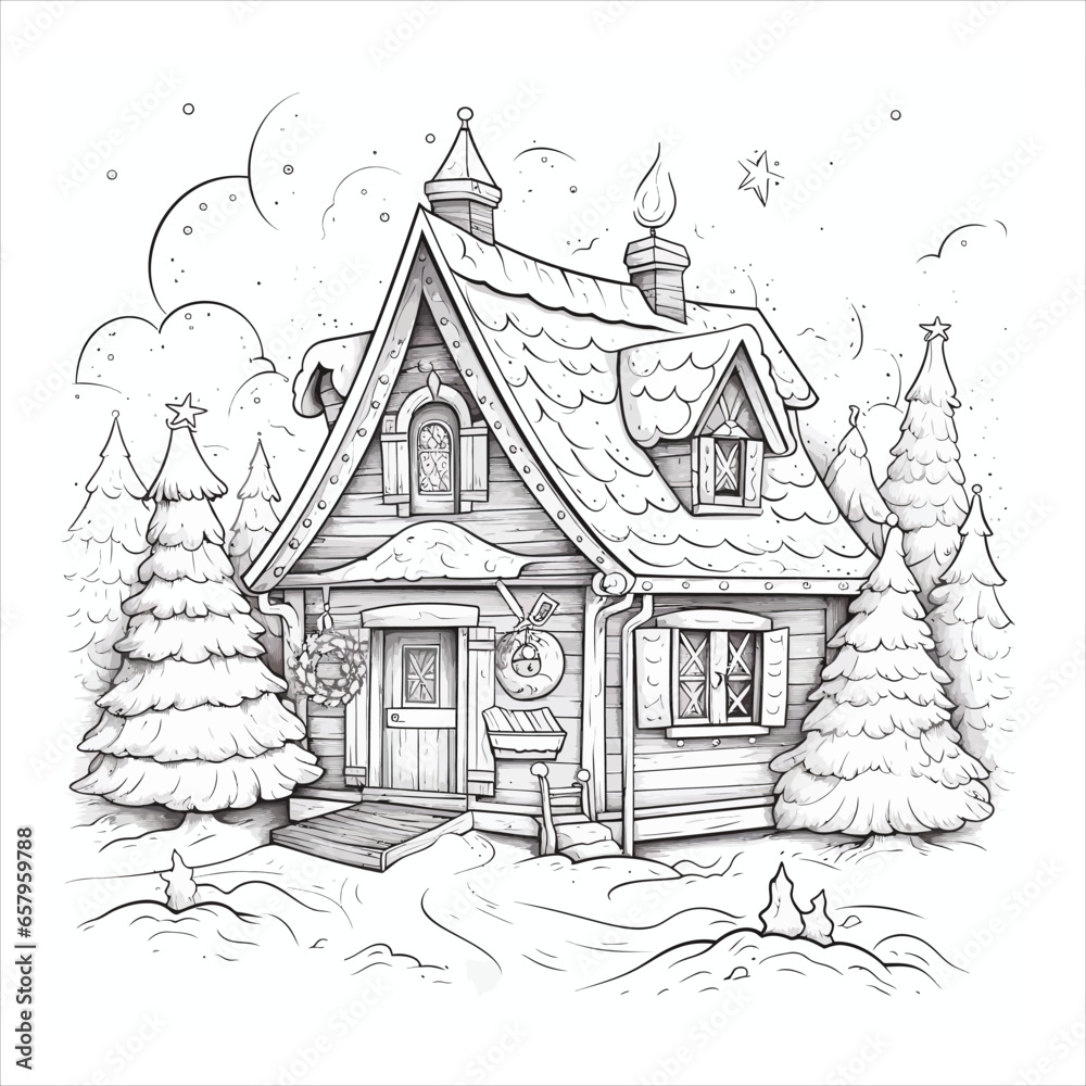 Christmas Coloring Pages Line Art
