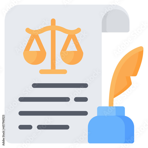 Writing Icon, Flat style icon vector illustration, Suitable for website, mobile app, print, presentation, infographic and any other project.