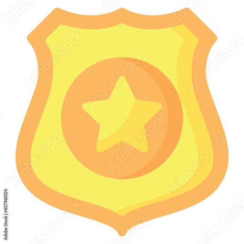 Badge Icon, Flat style icon vector illustration, Suitable for website, mobile app, print, presentation, infographic and any other project.
