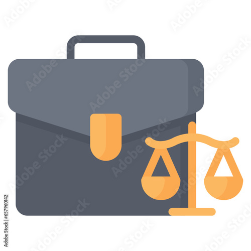 Briefcase Icon, Flat style icon vector illustration, Suitable for website, mobile app, print, presentation, infographic and any other project.