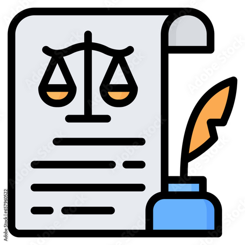 Writing Icon, Filled Line style icon vector illustration, Suitable for website, mobile app, print, presentation, infographic and any other project.
