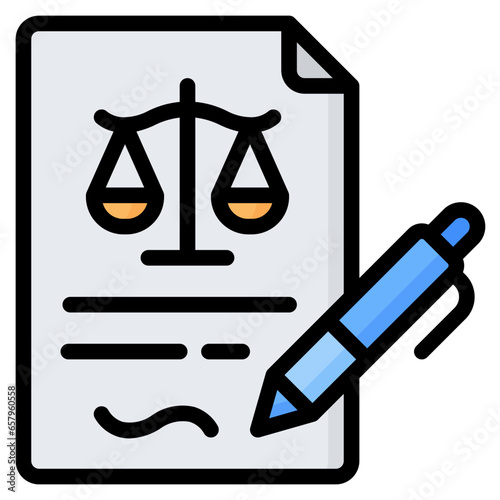 Agreement Icon, Filled Line style icon vector illustration, Suitable for website, mobile app, print, presentation, infographic and any other project.