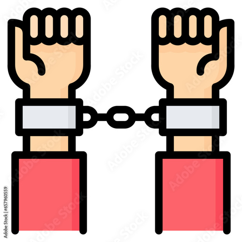 Custody Icon, Filled Line style icon vector illustration, Suitable for website, mobile app, print, presentation, infographic and any other project.