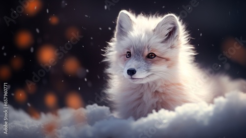 fox in the snow