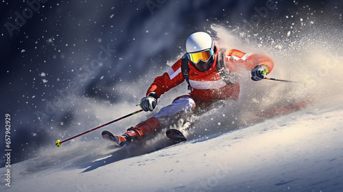 alpine ski competitor 
