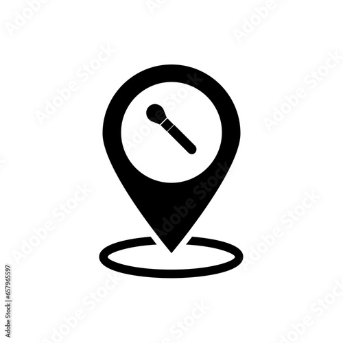 makeup location pin icon