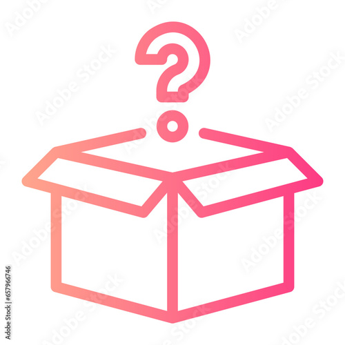 surprise box gradient icon