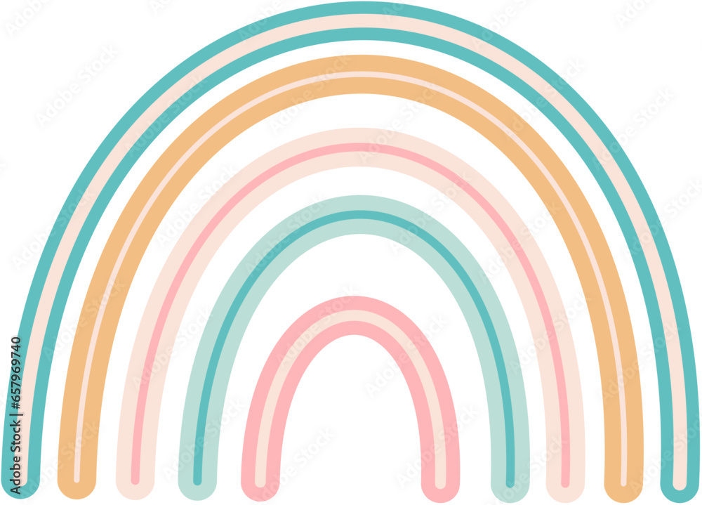 Cute Rainbow Illustration
