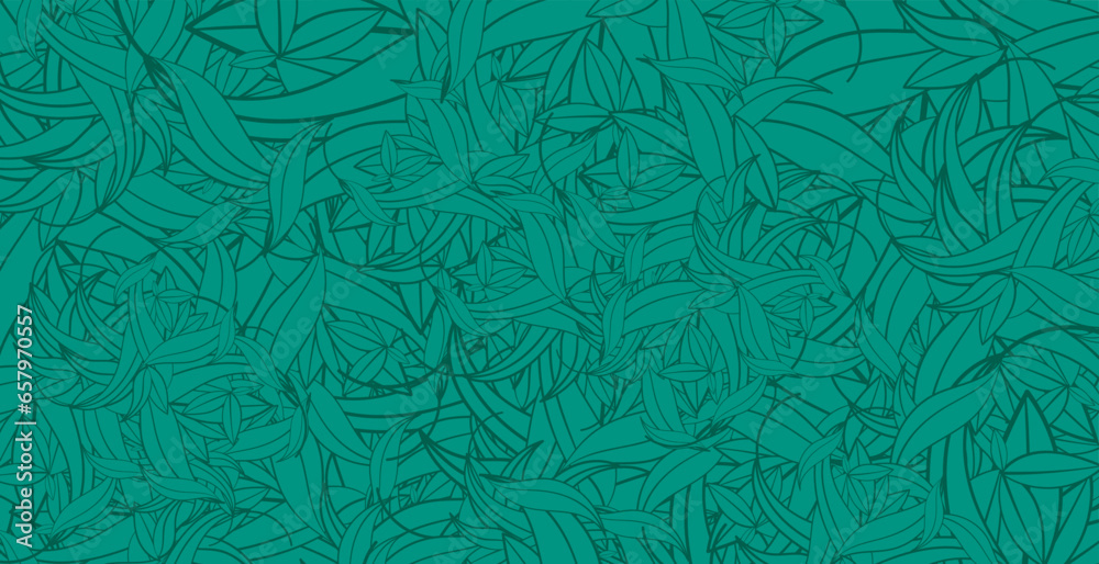 Seamless pattern with leaves. Hand-drawn vector illustration. Seamless pattern with leaves. Hand-drawn vector illustration.
